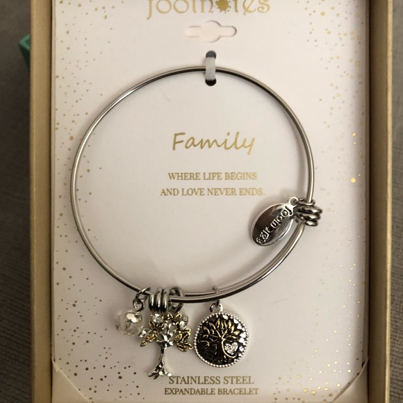 Footnotes Family Stainless Steel charm bracelet - Picture 3 of 3